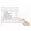 Lit double superposé double avec tiroirs Barrières de sécurité (L 114,8 po x l 76 po x H 64,6 po), robustes et peu encombrantes (sans sommier)-1142623779