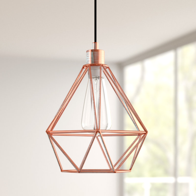 Pietra 1 - Light Geometric Pendant, Copper
