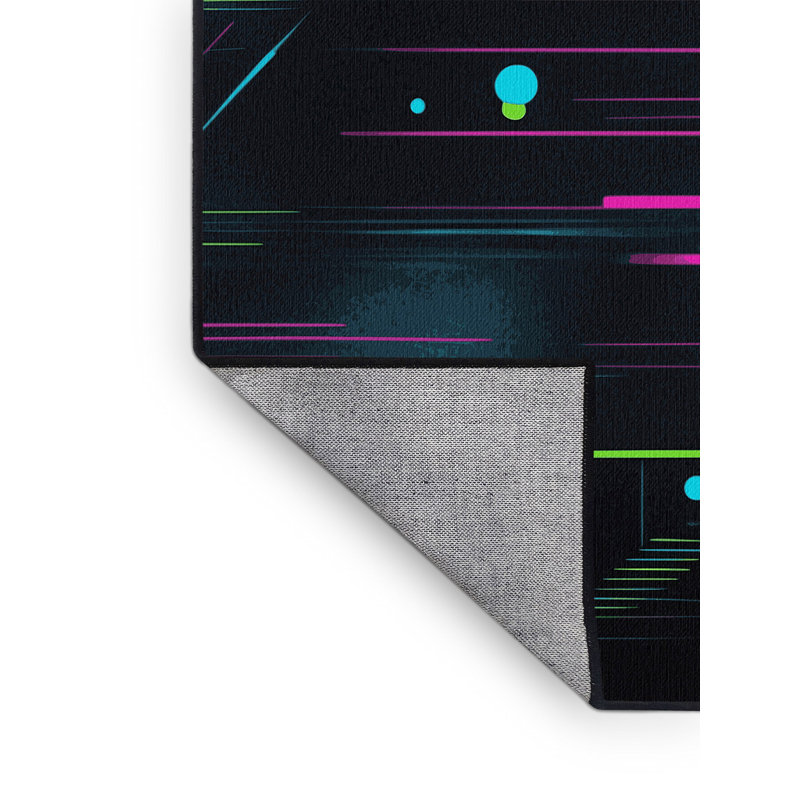 Tapis Glitch Path, Carré 6 pi