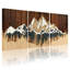 «Landscape & Nature Mountain Forest Reflection», ensemble de 3 impressions sur toile-589219501