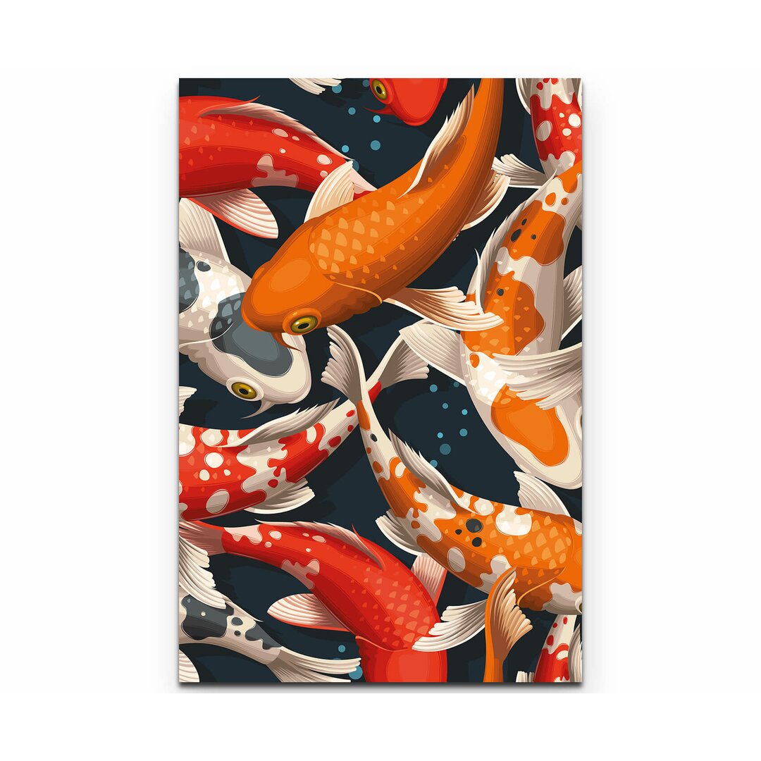 Leinwandbild Koi Fische