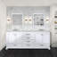Double Bath Vanity with Carrara Marble Top-110912978