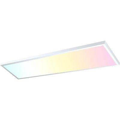 1Pack 1X4 LED Ceiling Light Fixture, 50W 5500Lm Surface Mount Thin, 3000K/4000K/5000K Adjustable, Triac Dimmable for Home & Workshop Use