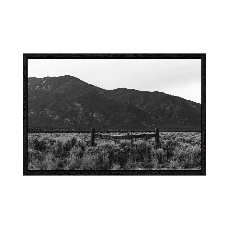Taos Mountains IV by Bethany Young - Print on Canvas, 45.72cm H x 66.04cm W x 3.81cm D, Black Framed