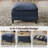 108'' Comfy  U Shaped Sectional Modular Deep 5-Piece Cloud Sofa with Ottomans- Premium Fabric-1861371613