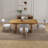 Solid Wood Dining Table Set Farmhouse Extendable Dining Table And Upholstered Chair For Dining Room/Kitchen-110843347-110843352-110843350
