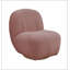 Fauteuil d'appoint pivotant rose