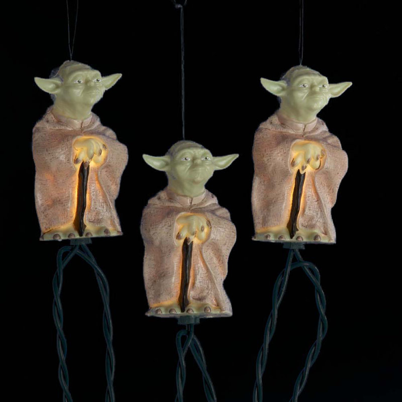 Kurt Adler UL 10-Light Plastic Yoda Light Set