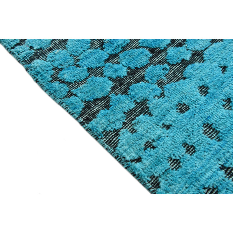 Tapis turquoise Porcaro 5 x 8