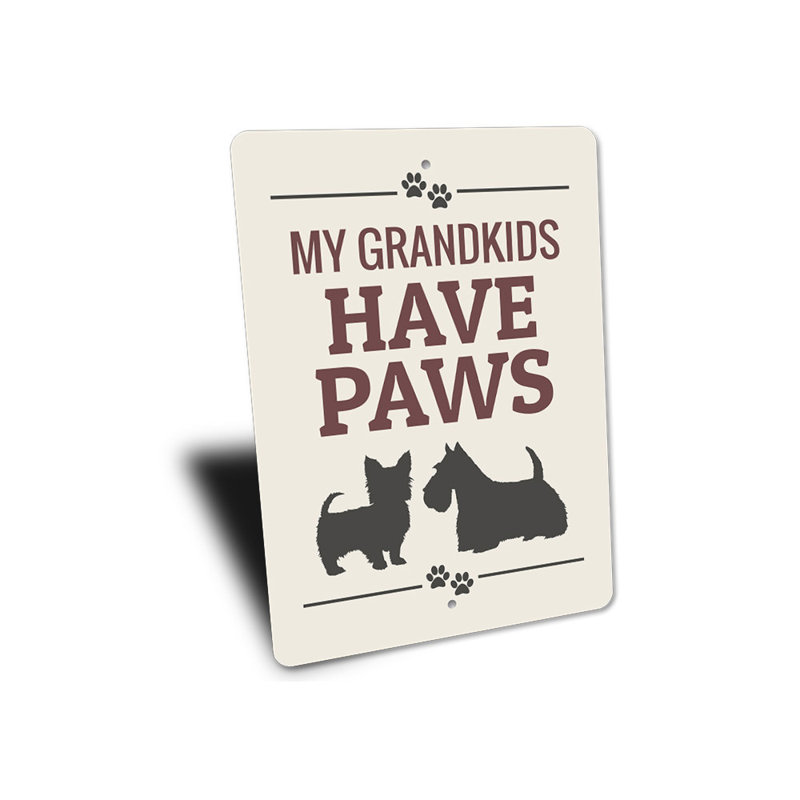 Plaque en aluminium pour chien, H 18 po x l 12 po x P 0,06 po