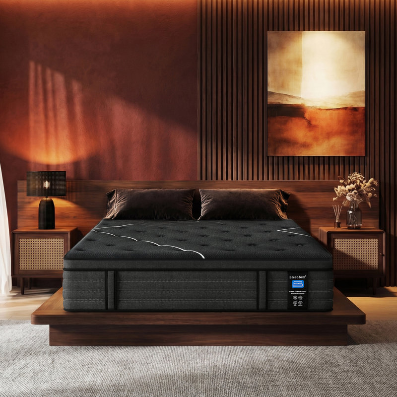 Extra Firm Queen Mattress, 14 Inch Hybrid Mattress with Gel Memory Foam & Pocket Springs for Back Pain Relief and Edge Support