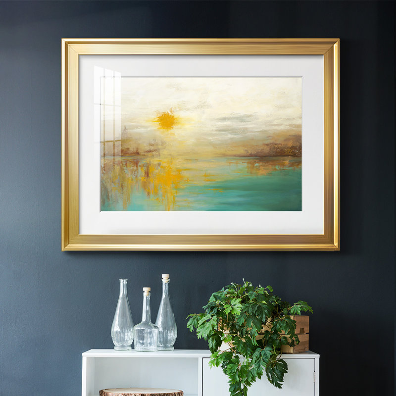 «Last Day Of Summer», reproduction d'art sur papier, Or, H 27 po x l 39 po x P 1,5 po