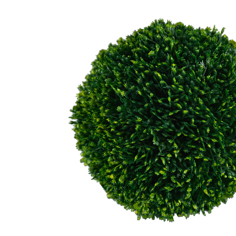 Faux Boxwood Decorative Spheres Set of 4 6" Green