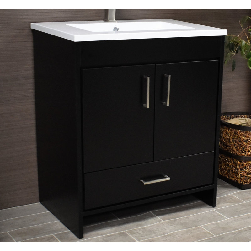 Ensemble de meuble-lavabo simple 23 po Ceravolo, Noir