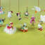 12 Piece Mini Hanging Figurine Ornament Set
