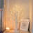 2FT LED Birch Tree with Warm White Fairy Lights, Battery-Powered Tabletop Decoration with Timer
