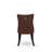 5 Piece Dining Table Set Includes a 48" Round Table with Pedestal and 4 Burgandy Polyester Fabric Upholstered Chairs, Sand Blasted Black-1200059071