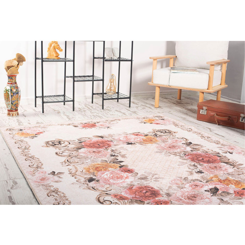 Luxurious Machine Washable Carpet, 100% Polyester, 7.5 x 10.8 Feet | Pile Height: 0.2 Inches, 1850 g/m² | Recycled Poly Cotton Underside, Easy Care, Perfect for Living Room & Bedroom, Soft & Durable Design
