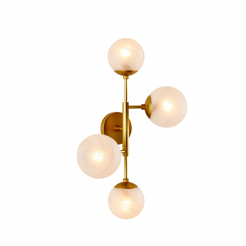 Christelle Sconce, Antique Brass, Matte Swirl