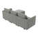 Manusite L-Shaped Modular Sectional Upholstered Couch With Storage Seat