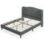 Grand lit plateforme tapissier Firmina