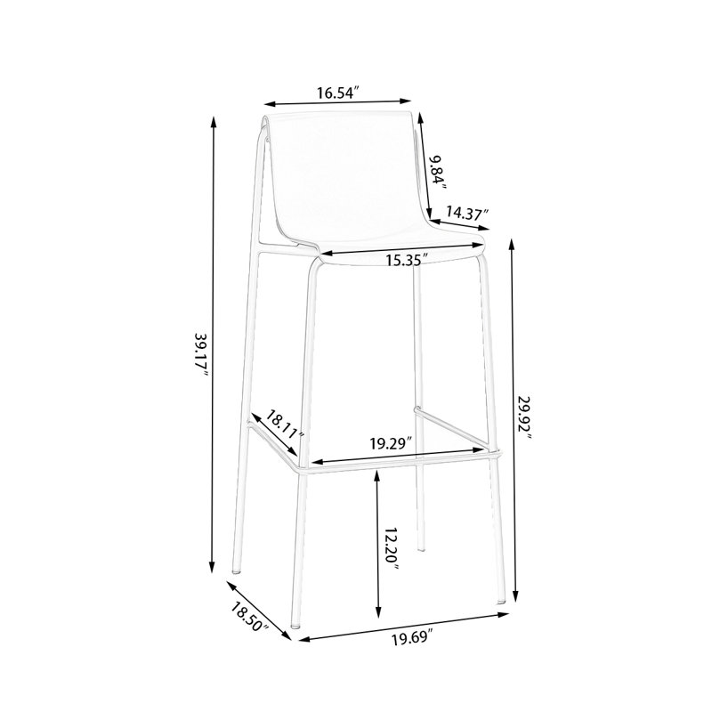 Chaise d'appoint à dossier solide gris (ensemble de 2), Gris