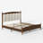 Solid Wood Upholstered Tufted Bed Frame-132503773