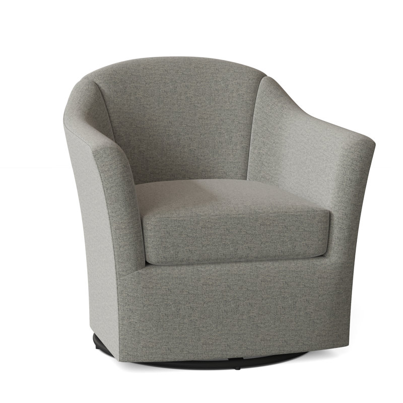 Barry Swivel Barrel Chair, Platinum (3160 63)