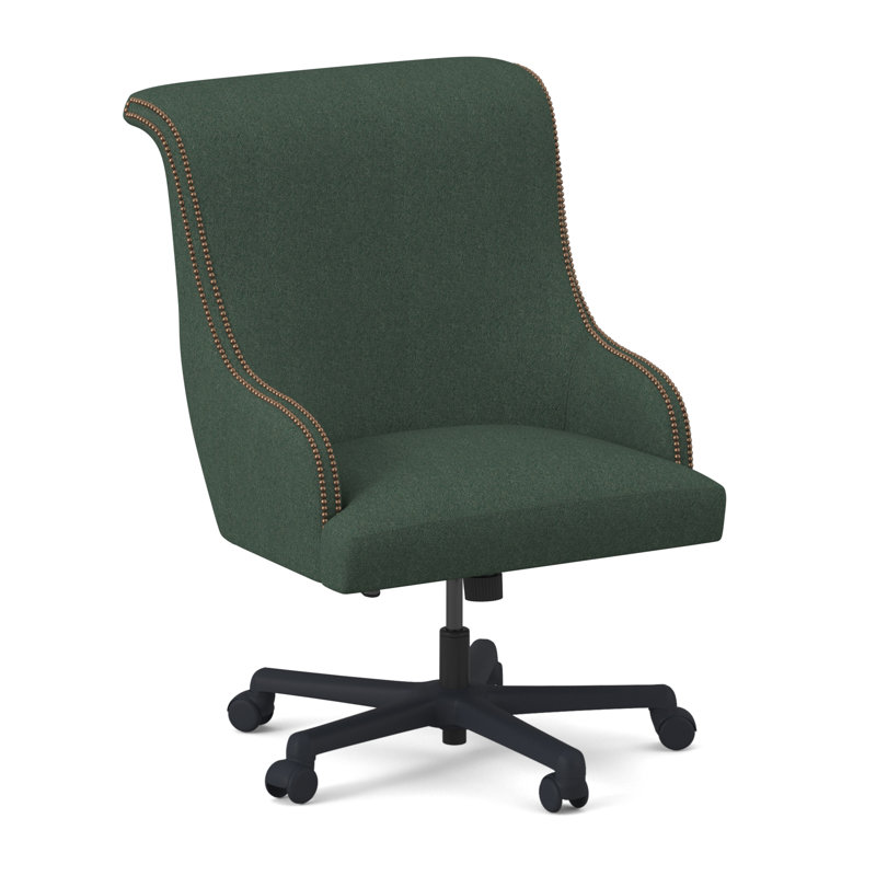 Madison Executive Chair, Antique Brass Small, Filigree Ivory