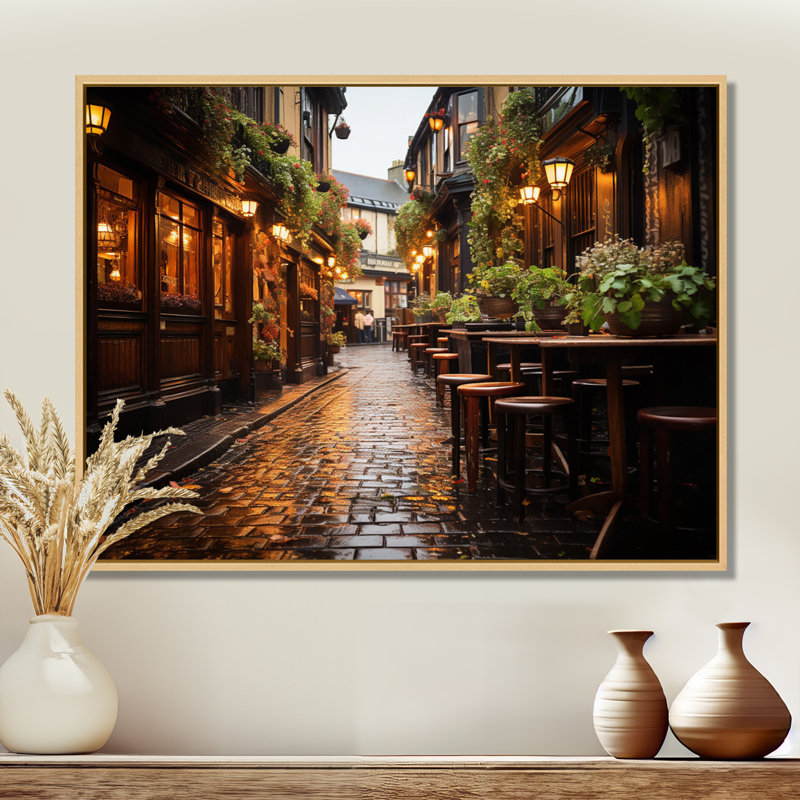 Irlande, Traditions irlandaises II - Irlande, impressions sur toile, H 30 po x l 40 po x P 1,5 po, Cadre flottant érable
