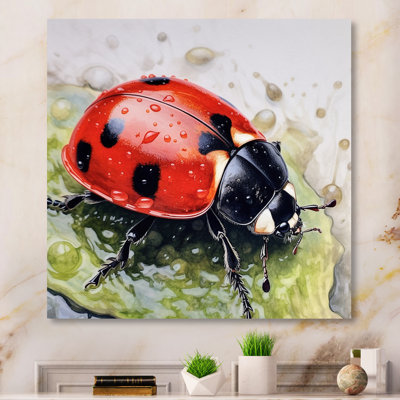 " Red And Black Ladybugs III "