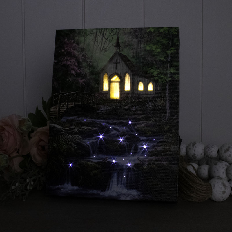 Toile de table lumineuse Peaceful Prayer 8X6