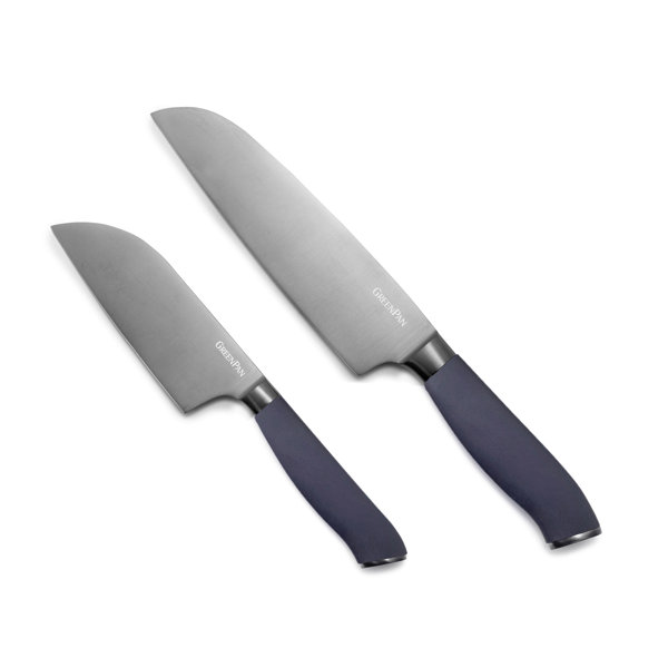 GreenPan Titanium 2-Piece Santoku Knife Set