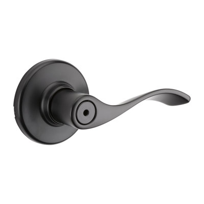 Weiser Belmont Privacy Levers - Matte Black