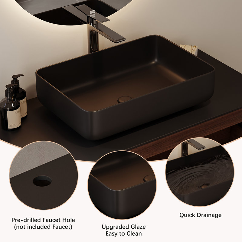 Meuble-lavabo simple 48 po, armoires murales en bois massif pré-assemblées, meubles-lavabos flottants avec rangement, meuble-lavabo avec lavabo de salle de bain