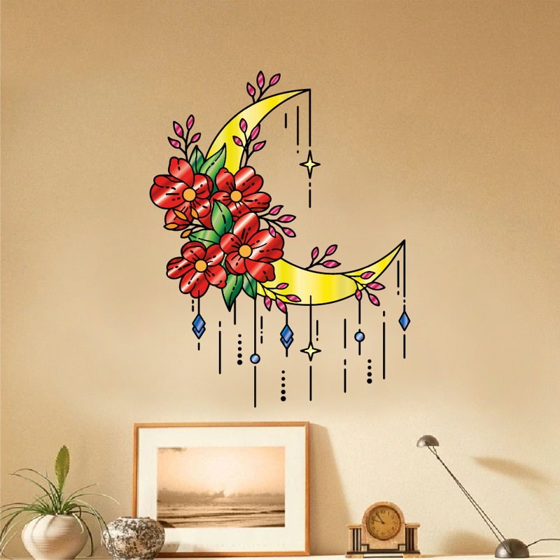 Plants & Flowers Non-Wall Damaging Wall Decal, 30" H x 27" W