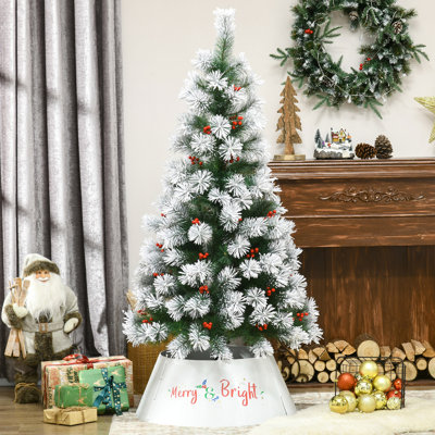 26 Inch Christmas Collar - White Stand Cover For Cheerful 26" Cream Tree Decor