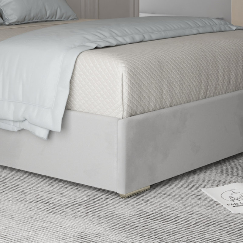 Anatolie Upholstered Bed, Grey, Single (3')