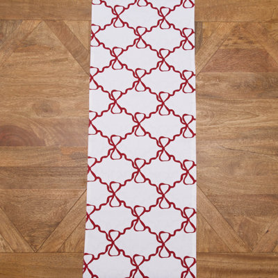 Candy Cane Bows Runner