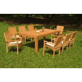 Doric Outdoor 11 - Piece Teak Dining Set