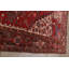 Tapis décoratif en laine rouge 7 pi 8 po x 11 pi 4 po cahari noué à la main 1970s