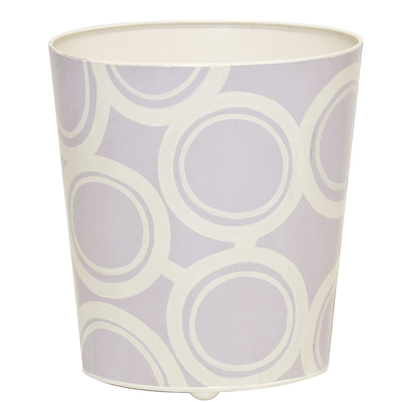 2 Gallons Waste Bin, Lavender/Cream