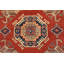 Tapis oriental géométrique en laine noué à la main 5 pi 11 po x 8 pi 1 po Kazak