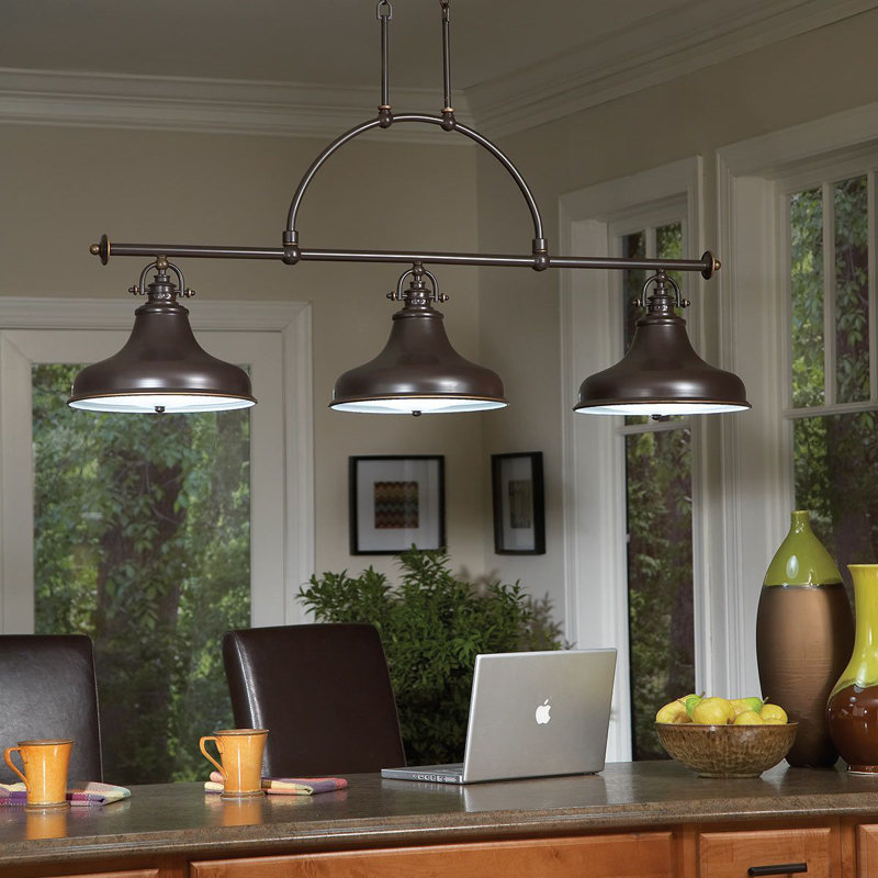 Paulin 3 - Light Kitchen Island Pendant, Palladian Bronze