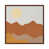 Classic Brown Wood Floater Framed