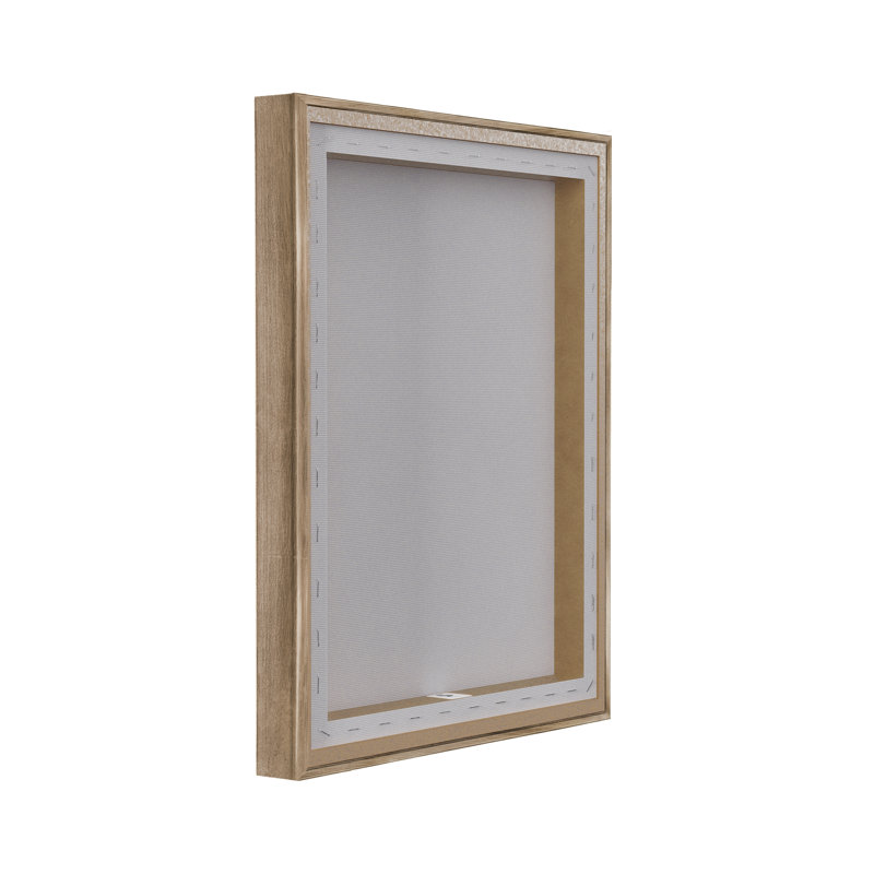 Palms in Rattan Planters 2 PC Framed Floater Canvas Set by Kim Allen, 31" H x 25" W, Brown Floater Frame