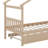 Annais Wooden House Bed with Trundle-958705452-958705454