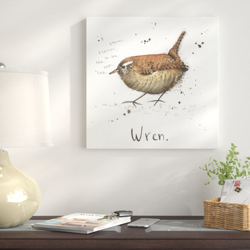 « wren », reproduction sur toile tendue, H 14 po x l 14 po