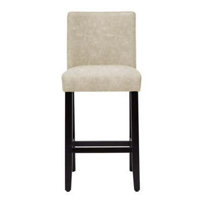 Upholstered Bar & Counter Stool With Solid Wood Frame