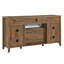 Meuble télé 55 po avec foyer électrique encastrable KD, couleur bois de grange récupéré-4490320